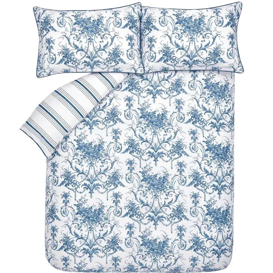 Laura Ashley Tuileries Duvet Cover Set - Midnight Blue