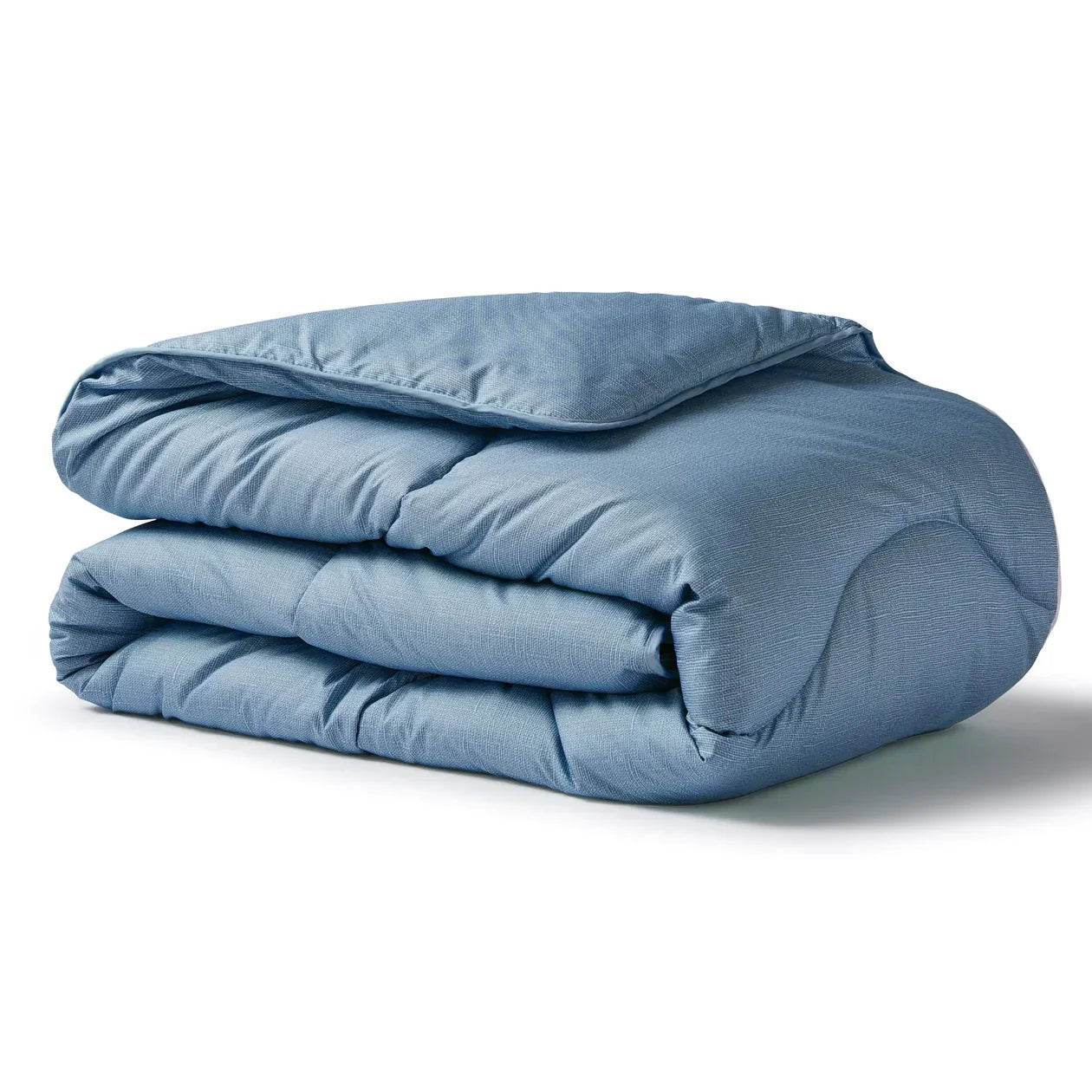 Night Lark® Linen Print Coverless Duvet- Twilight Blue