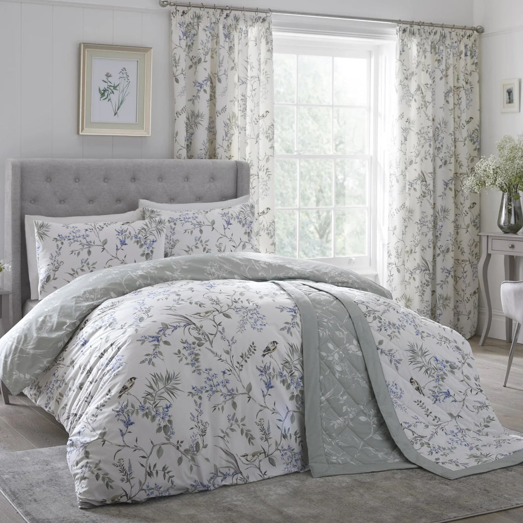 D & D Nora Blossom Duvet Cover Set - Green