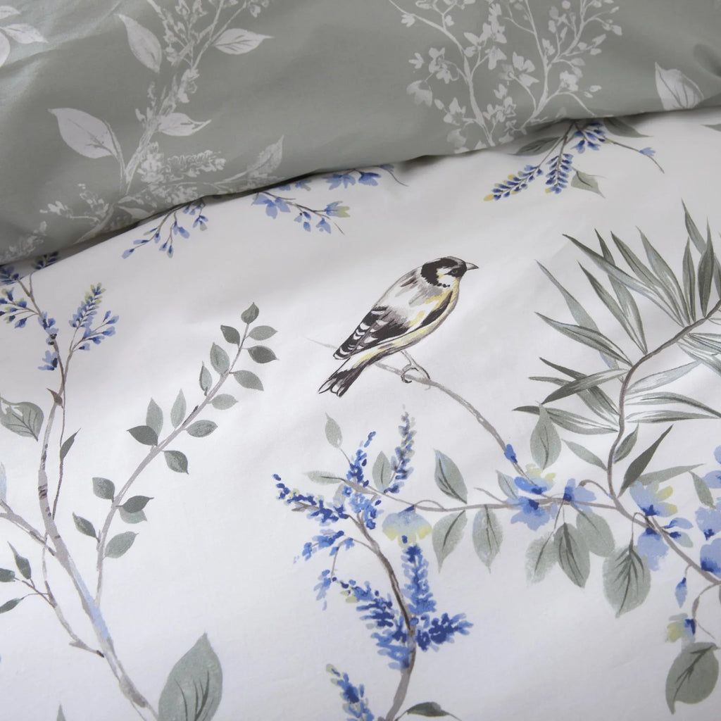 D & D Nora Blossom Duvet Cover Set - Green