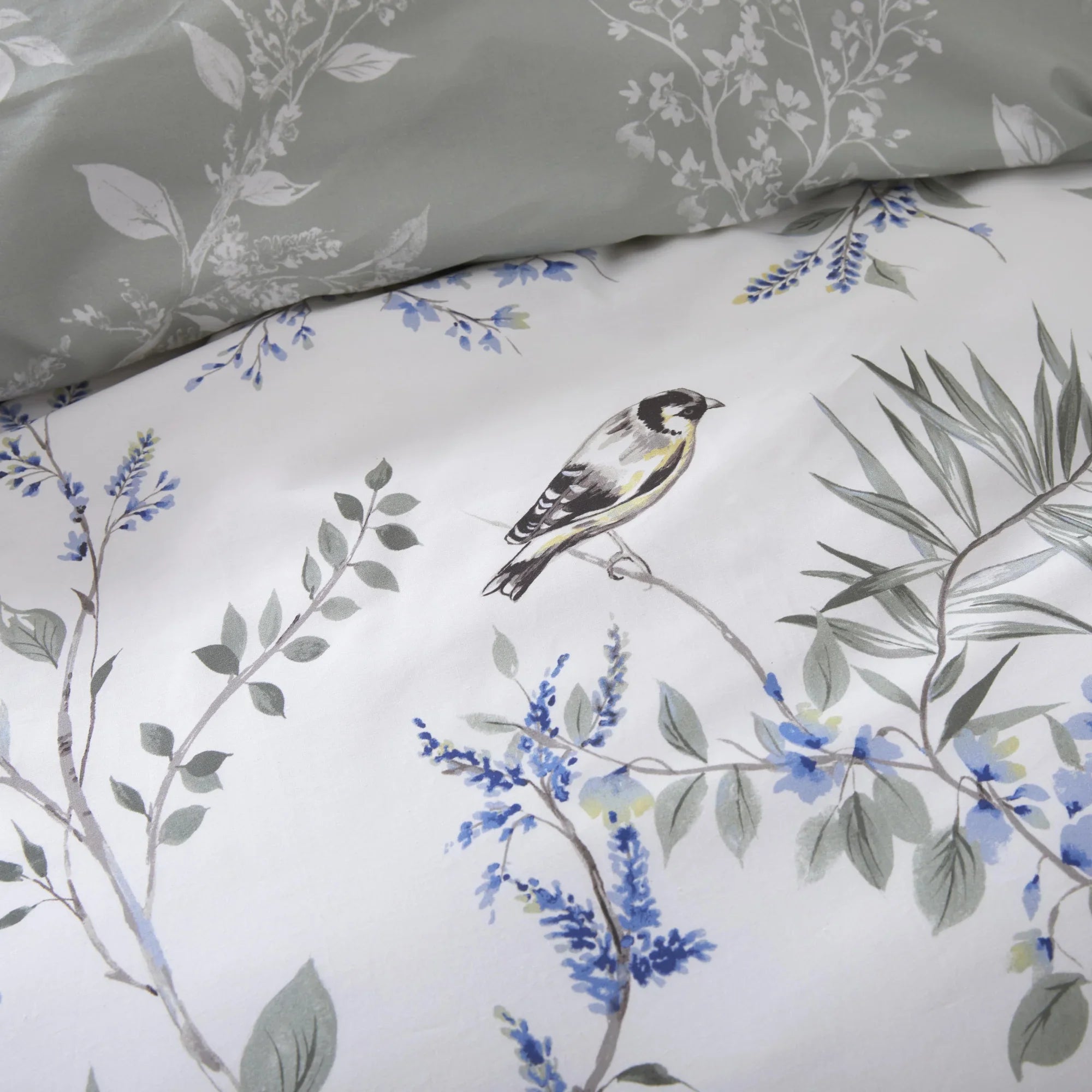 D & D Nora Blossom Duvet Cover Set - Green