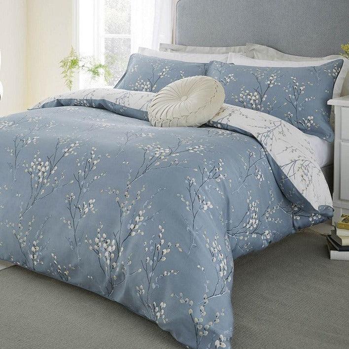 Laura Ashley Pussy Willow Duvet Cover Set - Dark Seaspray