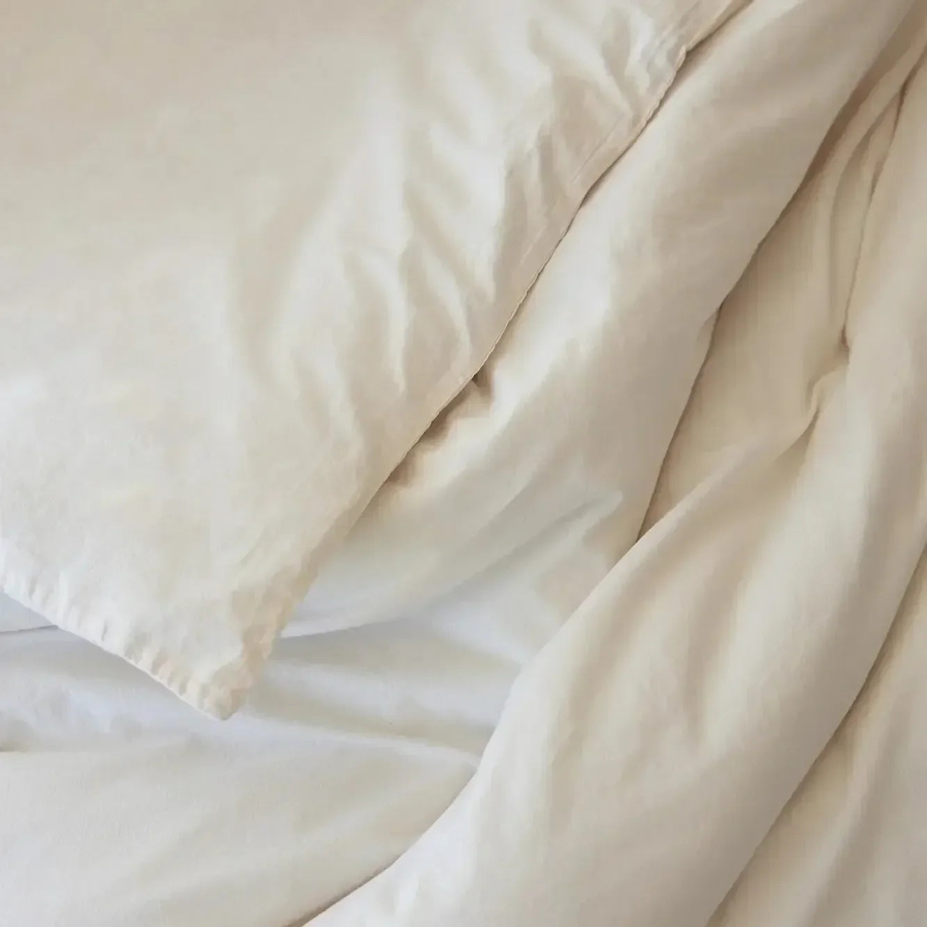 Tavira Washed Cotton Duvet Cover - Natural