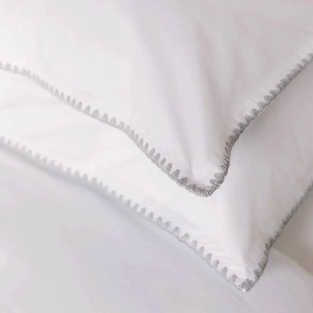 Cascais Percale 400TC Duvet Cover - Grey