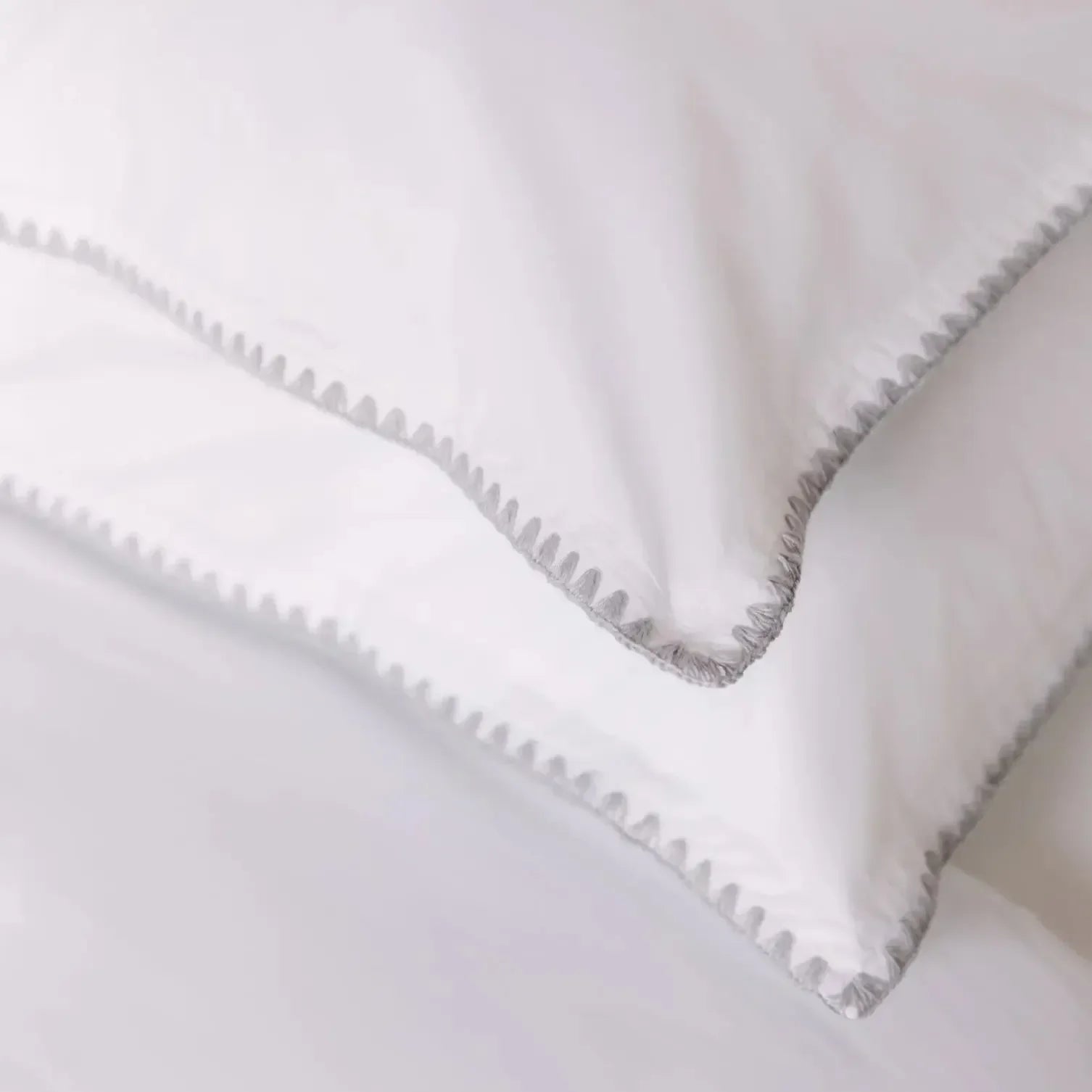 Cascais Percale 400TC Duvet Cover - Grey